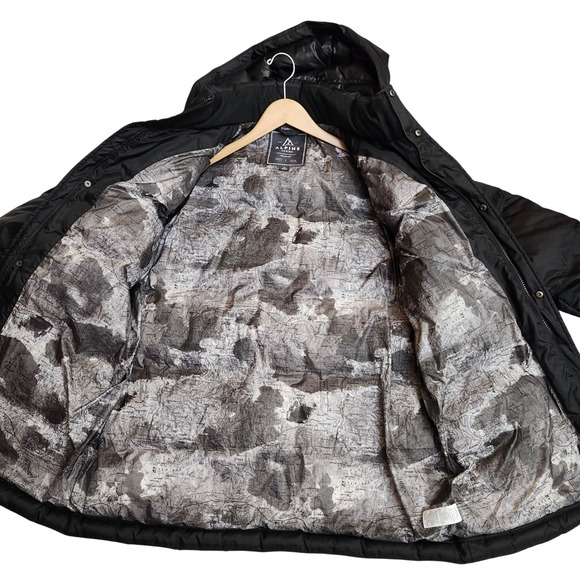 Alpine Design Mens‎ Hooded Puffer Jacket Winter Warm Parka Black EST 1962 Sz M - Picture 3 of 12